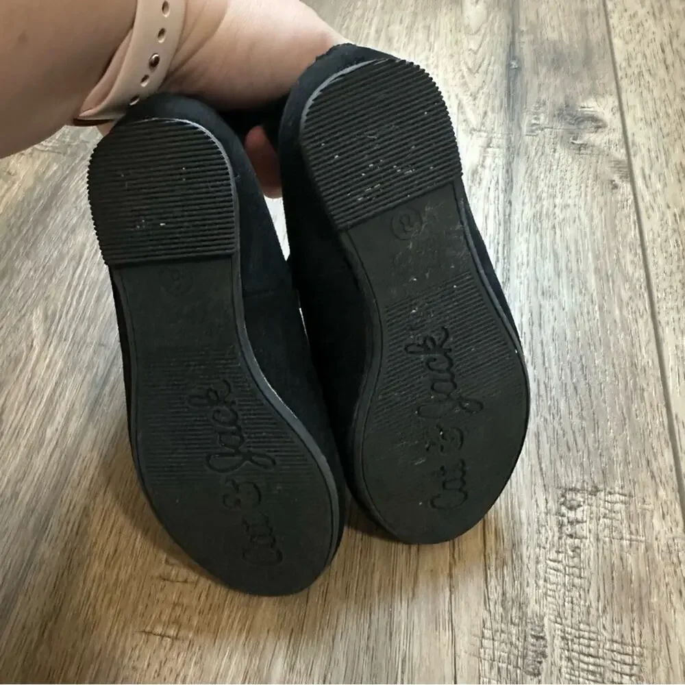 NEW! Cat & Jack Girl’s Trinity Slip-On Ballet Flats, Cat, Zippered, Size 8